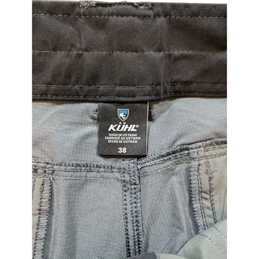 KUHL Silencr Kargo Shorts Mens 38 Gray Nylon Blend Outdoor Hiking Zipper Pockets - Picture 3 of 8